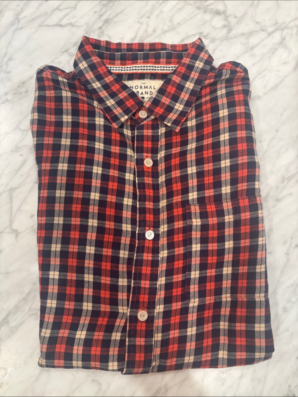 The normal brand plaid shirt